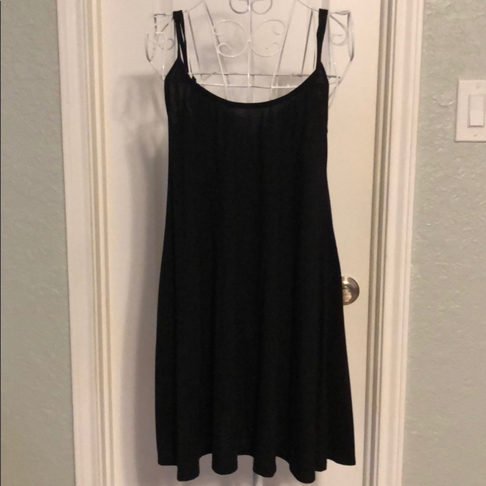 Black cotton dress
